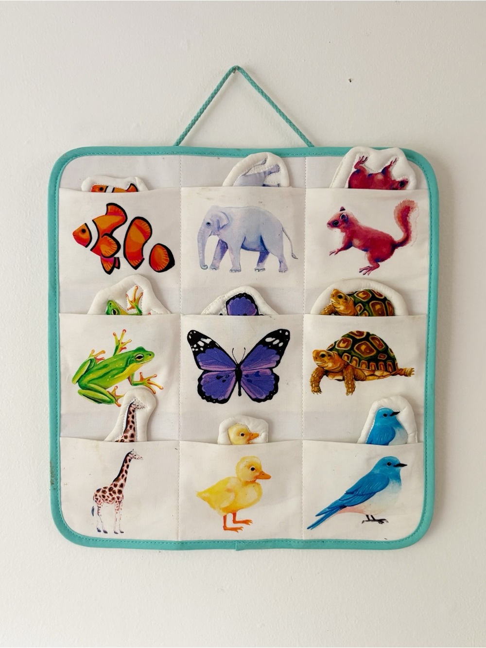 Lovevery Plush Animal Activity Mat Matching Puzzle